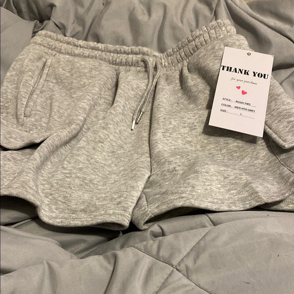 Gray Casual Shorts